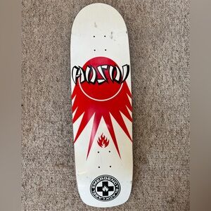 Christian Hosoi by Blacklabel White and Red Skateboard Deck